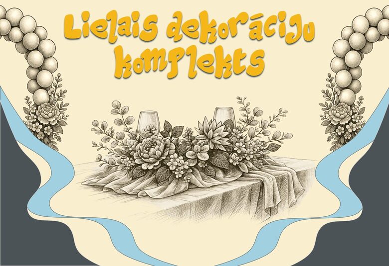 Lielais dekorāciju komplekts