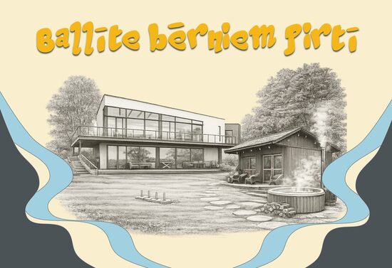 Ballīte bērniem pirtī un TUSIS telpas noma (4h)