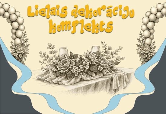 Lielais dekorāciju komplekts
