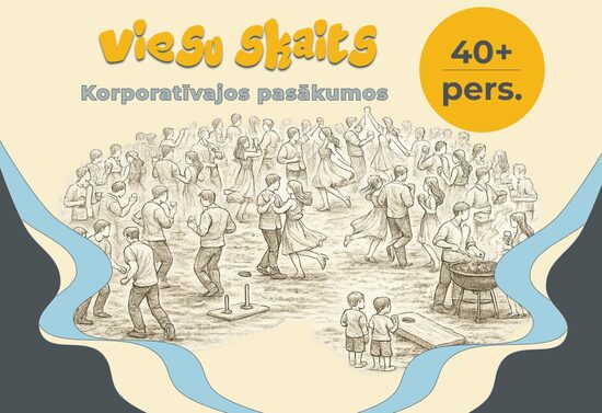 Viesu skaits korporatīvajos pasākumos (vairāk par 40 pers.)